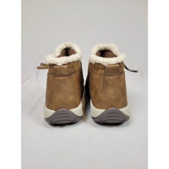 Easy Spirit Womens Epic Brown Faux Leather Zip Ankle Boots Shoes Size 7 Wide - Picture 5 of 8